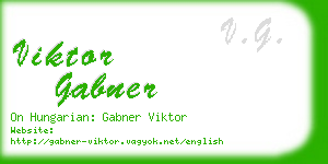 viktor gabner business card